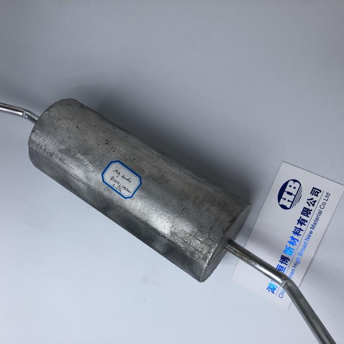&Aacute;nodos modificados para requisitos particulares del magnesio alrededor de la barra para la protecci&oacute;n cat&oacute;dica