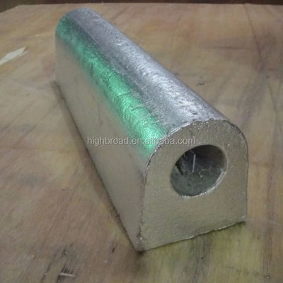 Porcelana Anodo de magnesio de barras de forma D S C de corriente personalizada para aleaciones MgMn MgAlZn de superficie lisa proveedor