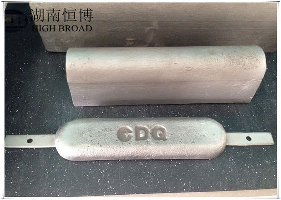 Porcelana Anodo de aluminio para protección catódica y anticorrosión, Anodo de aluminio sacrificial proveedor
