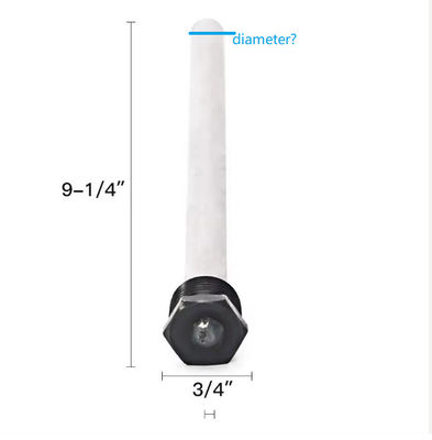 Porcelana Rodas de ánodo de magnesio para calentadores de agua Calderas de agua Tanques proveedor
