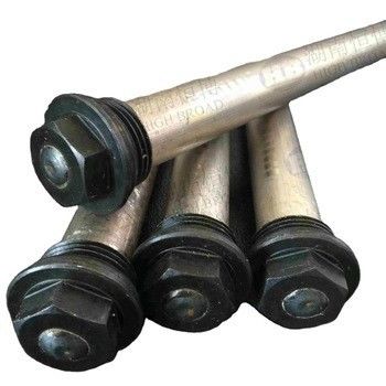 Porcelana Rodas de anodo de magnesio de extrusión fundida AZ31B para calentadores de agua eléctricos AZ63C AZ63B con núcleo de acero extendido proveedor