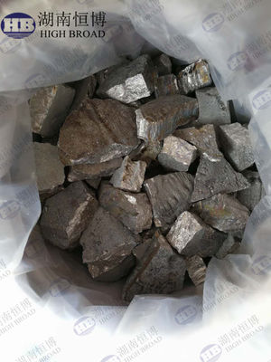 Porcelana Plata / Ni gris 14-18% de níquel y magnesio Ingot de aleación maestra para nodularizador proveedor