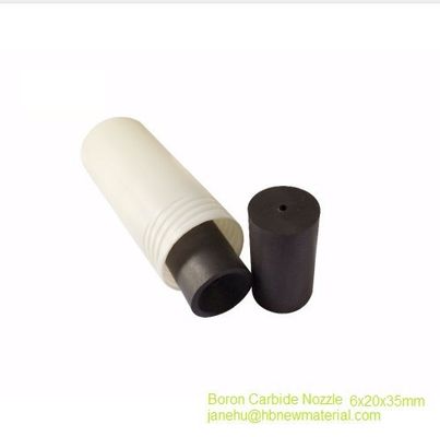 Porcelana Punta para boquilla de pistola de chorro de arena, carburo de boro B4C, L35*D20*d8mm proveedor