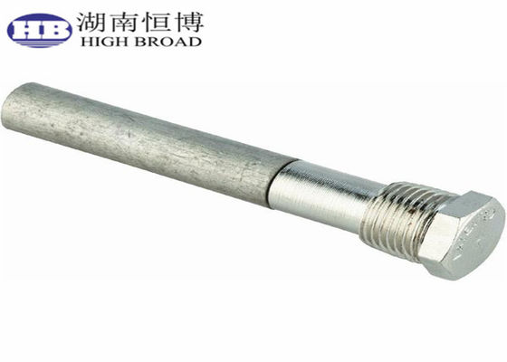 Porcelana Calentador de agua Varilla de ánodo de aluminio de 9-1/2" con tapón de acero inoxidable NPT 3/4" proveedor