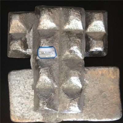 Porcelana Forma de lingotes de alta pureza de aleación maestra de aluminio AlTi AlCu AlV AlSr AlZr proveedor