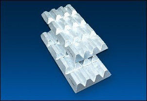 Porcelana Barra de lingote de gofre AlFe de aleación principal de hierro y aluminio de aleación de manganeso de aluminio proveedor