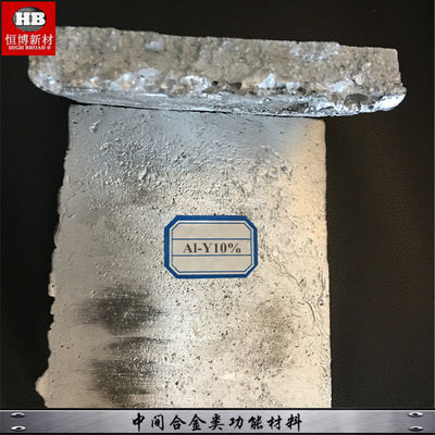 Porcelana Envío rápido China Proveedor YAl Ytrium Aluminio Master Alloy Y 80% Al 20% lingotes proveedor