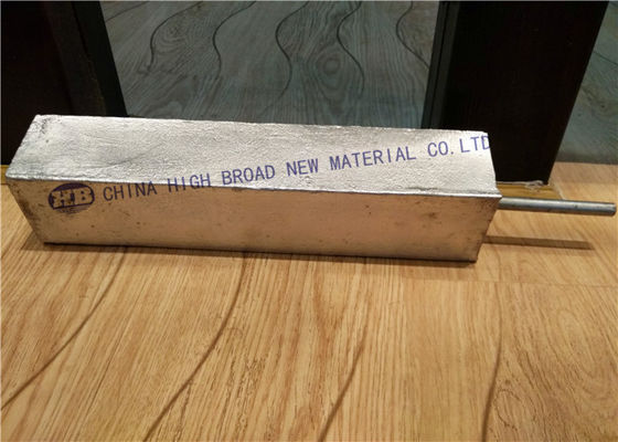 Bajo potencial Anodo de magnesio de alto potencial con rellenos AZ63 proveedor
