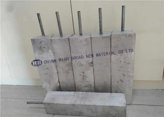 Bajo potencial Anodo de magnesio de alto potencial con rellenos AZ63 proveedor
