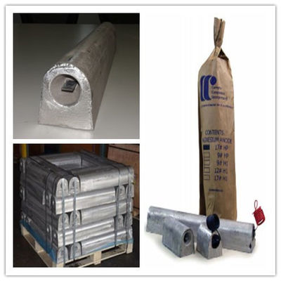 Anodo sacrificial de aleación de aluminio y zinc de magnesio Anodos de magnesio de alto potencial proveedor
