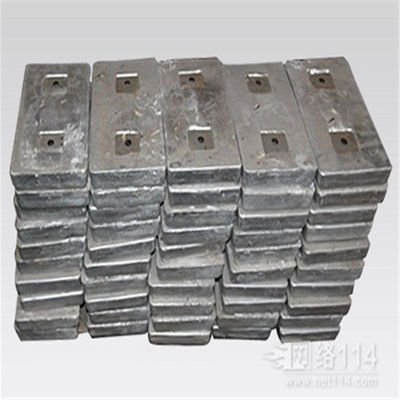 Anodo de casco de zinc para buques Anodo de zinc de sacrificio para marinos proveedor