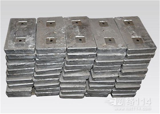 Anodo de zinc para barcos / Anodos de casco de barco de zinc estándar militar estadounidense proveedor