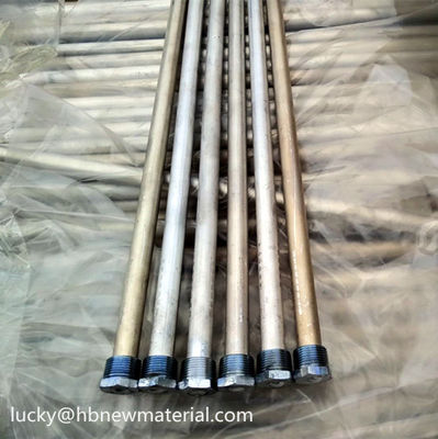 AZ63 fundido o AZ31 extrudido Varilla de ánodo de magnesio para la protección catódica del calentador de agua proveedor