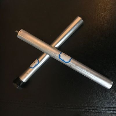 Varilla de ánodo de magnesio con cabeza hexagonal Varilla de ánodo de magnesio para fundición de agua caliente o estándar de extrusión proveedor