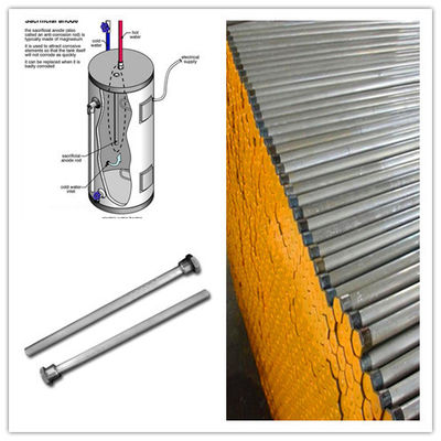 AZ31B Varilla de ánodo de magnesio para calentadores de agua Partes de calentadores de agua solares proveedor