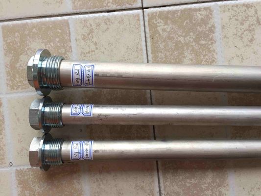 Ánodo Rod del calentador de agua de ASTM B418-95, ánodos completos del cinc del motor del molde del cruzado proveedor