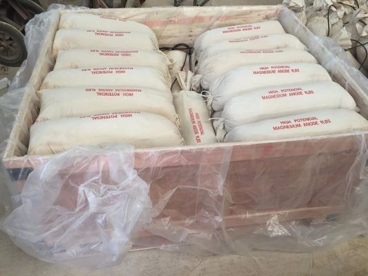Sacrificio M1C fundición de ánodos marinos de magnesio para luchar contra la corrosión para tuberías enterradas proveedor