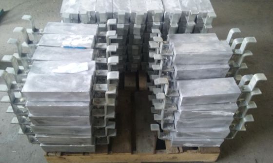 Aleación de aluminio del ánodo del lingote del magnesio sacrificatorio de encargo del CP ICCP para la construcción de Heater Treater Offshore Onshore Steel proveedor