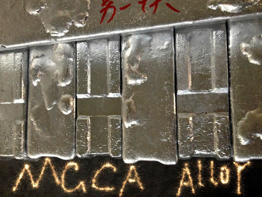 OEM MgCa Magnesio Master Alloy Mejorar la resistencia a la arrastre y la resistencia a la tracción proveedor