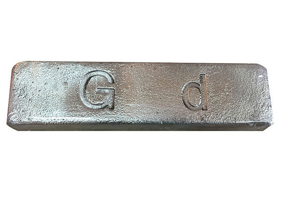 Metal del gadolinio de la tierra rara del metal del gadolinio de la pureza 99,5 para el añadido proveedor