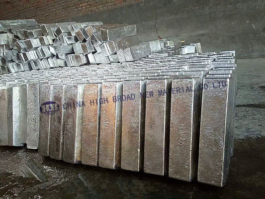 Ingotas de aluminio ytterbio magnesio de aleación maestra AlYb10 se utilizan en todo el mundo proveedor