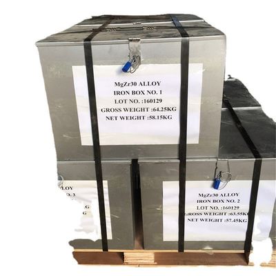Aleación principal modificada para requisitos particulares MgZr30 MgZr25 del circonio del magnesio proveedor
