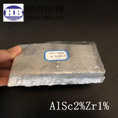 Aluminio escándido Zirconio AlSc2Zr1 Master Alloys de aluminio para fundiciones metalúrgicas de metal de aluminio proveedor