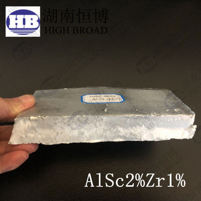 Aluminio escándido Zirconio AlSc2Zr1 Master Alloys de aluminio para fundiciones metalúrgicas de metal de aluminio proveedor