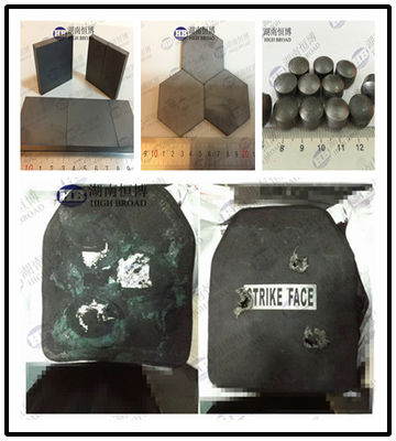 Las placas balísticas utilizan materiales como placas a prueba de balas de boro/carburo de silicio proveedor