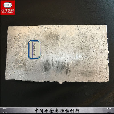 Envío rápido China Proveedor YAl Ytrium Aluminio Master Alloy Y 80% Al 20% lingotes proveedor