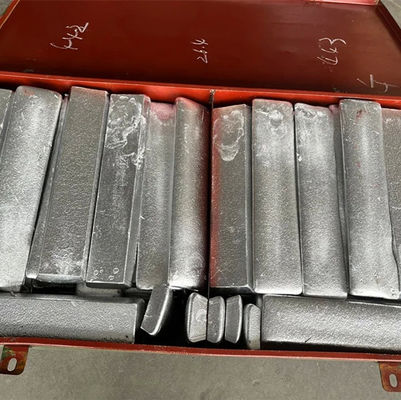 HB7264-96 Rectangular AlAg10% aleaciones maestras de plata para aditivo de fusión de aluminio proveedor