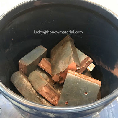 CuZr50 Cobre Zirconio Master Ingot de aleación para aditivo de metal proveedor